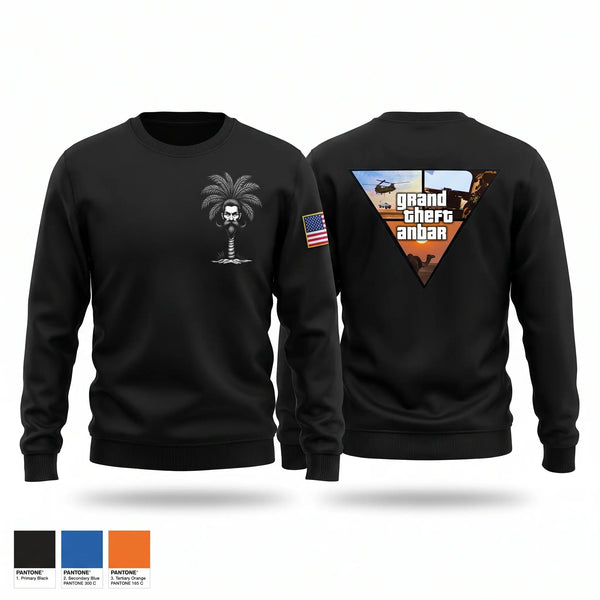 Crew Neck Sweatshirt, 3rd, Army, Teamtime, Team time, sublimation, custom sports apparel, team uniforms, spirit wear, spiritwear, sports uniforms, custom shirts, team store, custom team store, fundraiser sports, apparel fundraiser