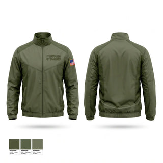 Windbreaker, 1st battalion 6th marines, Marines, Teamtime, Team time, sublimation, custom sports apparel, team uniforms, spirit wear, spiritwear, sports uniforms, custom shirts, team store, custom team store, fundraiser sports, apparel fundraiser