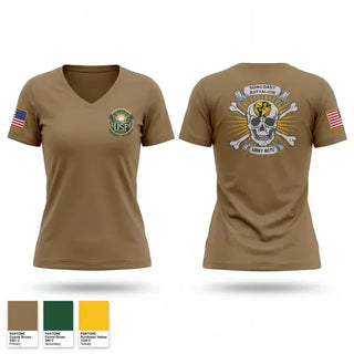Womens Short Sleeve Vneck Shirt, Suncoast Battalion, Army, Teamtime, Team time, sublimation, custom sports apparel, team uniforms, spirit wear, spiritwear, sports uniforms, custom shirts, team store, custom team store, fundraiser sports, apparel fundraiser