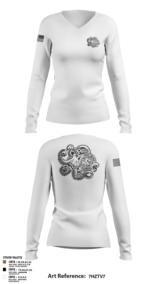 Womens Long Sleeve Vneck Shirt, DIRSUP SURFACE, , Teamtime, Team time, sublimation, custom sports apparel, team uniforms, spirit wear, spiritwear, sports uniforms, custom shirts, team store, custom team store, fundraiser sports, apparel fundraiser