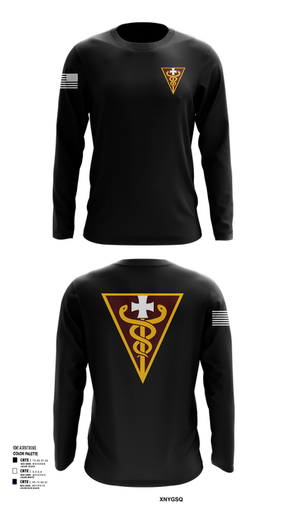 3D THEATER MEDICAL COMMAND 14799833 Long Sleeve Performance Shirt 102