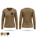 IACAP Women's Long Sleeve V-neck Shirt - 1