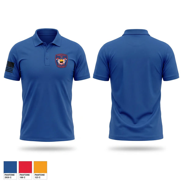 Short Sleeve Performance Polo, Panguitch City Fire Department, Fire Department, Teamtime, Team time, sublimation, custom sports apparel, team uniforms, spirit wear, spiritwear, sports uniforms, custom shirts, team store, custom team store, fundraiser sports, apparel fundraiser