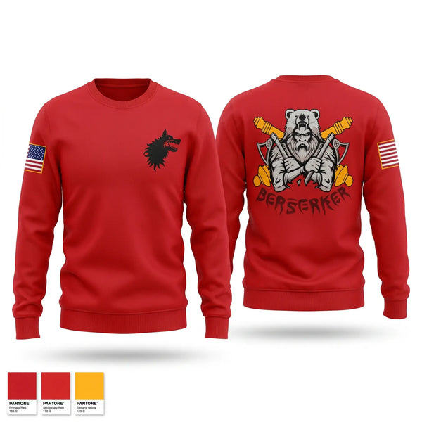Crew Neck Sweatshirt, Berserker Battery, Army, Teamtime, Team time, sublimation, custom sports apparel, team uniforms, spirit wear, spiritwear, sports uniforms, custom shirts, team store, custom team store, fundraiser sports, apparel fundraiser