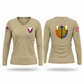 407th AFSB Women's Long Sleeve V-neck Shirt - 1