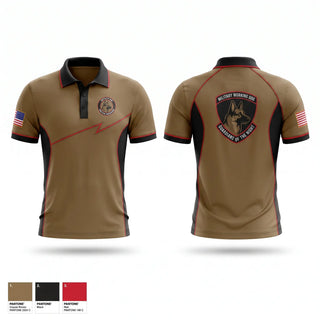 Short Sleeve Performance Polo, 55 SFS K9, Air Force, Teamtime, Team time, sublimation, custom sports apparel, team uniforms, spirit wear, spiritwear, sports uniforms, custom shirts, team store, custom team store, fundraiser sports, apparel fundraiser