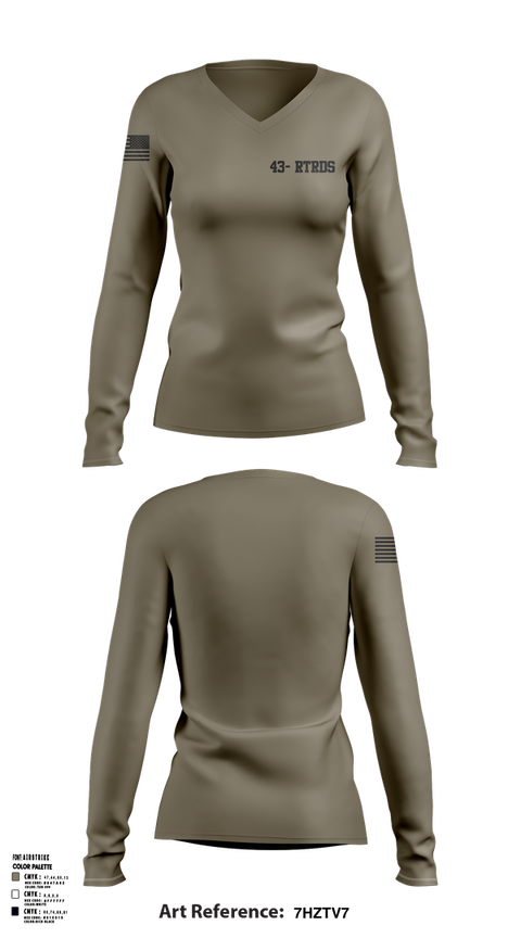 Womens Long Sleeve Vneck Shirt, 43- rtrds, , Teamtime, Team time, sublimation, custom sports apparel, team uniforms, spirit wear, spiritwear, sports uniforms, custom shirts, team store, custom team store, fundraiser sports, apparel fundraiser