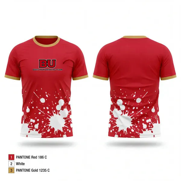 Short Sleeve Performance Shirt, BU Questrom Drinking Team, , Teamtime, Team time, sublimation, custom sports apparel, team uniforms, spirit wear, spiritwear, sports uniforms, custom shirts, team store, custom team store, fundraiser sports, apparel fundraiser