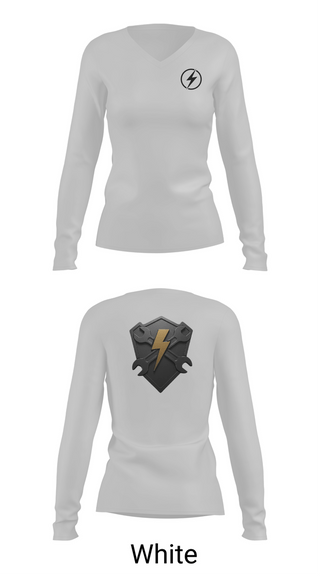 Womens Long Sleeve Vneck Shirt, GSE, Army, Teamtime, Team time, sublimation, custom sports apparel, team uniforms, spirit wear, spiritwear, sports uniforms, custom shirts, team store, custom team store, fundraiser sports, apparel fundraiser