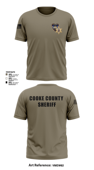Short Sleeve Performance Shirt, Cooke County Sheriff’s Office, Police, Teamtime, Team time, sublimation, custom sports apparel, team uniforms, spirit wear, spiritwear, sports uniforms, custom shirts, team store, custom team store, fundraiser sports, apparel fundraiser