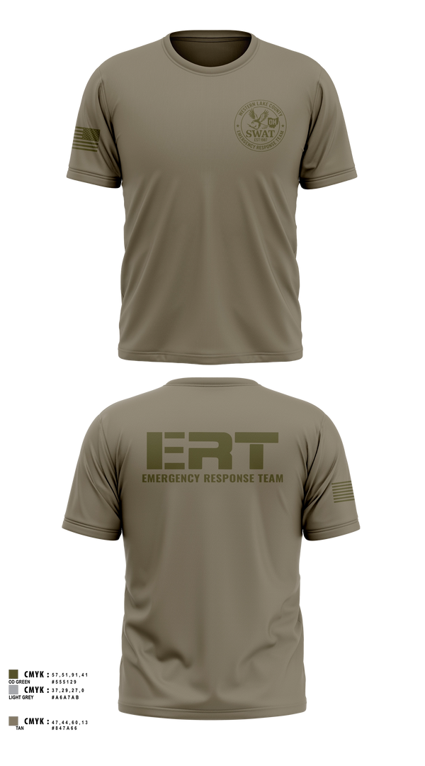Western Lake County Emergency Response Team Old School Cotton Shirt - 15