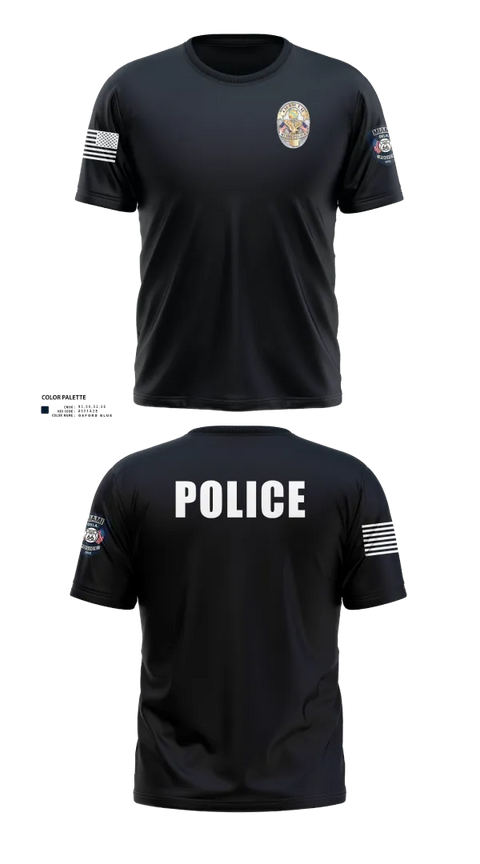 Short Sleeve Performance Shirt, Miami Police Department, , Teamtime, Team time, sublimation, custom sports apparel, team uniforms, spirit wear, spiritwear, sports uniforms, custom shirts, team store, custom team store, fundraiser sports, apparel fundraiser