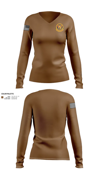 Womens Long Sleeve Vneck Shirt, Magnificent bastards, , Teamtime, Team time, sublimation, custom sports apparel, team uniforms, spirit wear, spiritwear, sports uniforms, custom shirts, team store, custom team store, fundraiser sports, apparel fundraiser