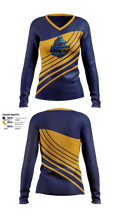 East Grand Rapids High School Water Polo 80527582 Women's Long Sleeve V-neck Shirt - 3