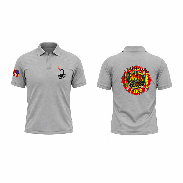 Short Sleeve Performance Polo, Scorpions, Fire Department, Teamtime, Team time, sublimation, custom sports apparel, team uniforms, spirit wear, spiritwear, sports uniforms, custom shirts, team store, custom team store, fundraiser sports, apparel fundraiser