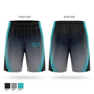 Athletic Shorts With Pockets, Best Pro Security, , Teamtime, Team time, sublimation, custom sports apparel, team uniforms, spirit wear, spiritwear, sports uniforms, custom shirts, team store, custom team store, fundraiser sports, apparel fundraiser