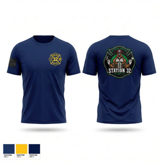 Short Sleeve Performance Shirt, Engine 32, Fire Department, Teamtime, Team time, sublimation, custom sports apparel, team uniforms, spirit wear, spiritwear, sports uniforms, custom shirts, team store, custom team store, fundraiser sports, apparel fundraiser