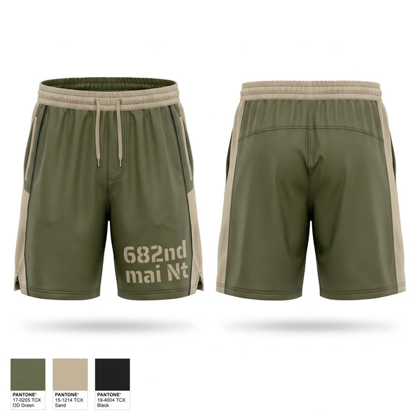 Athletic Shorts With Pockets, 682nd mai. Nt, Army, Teamtime, Team time, sublimation, custom sports apparel, team uniforms, spirit wear, spiritwear, sports uniforms, custom shirts, team store, custom team store, fundraiser sports, apparel fundraiser