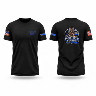 Old School Cotton Feel Shirt, Police K-9 Unit, Police, Teamtime, Team time, sublimation, custom sports apparel, team uniforms, spirit wear, spiritwear, sports uniforms, custom shirts, team store, custom team store, fundraiser sports, apparel fundraiser