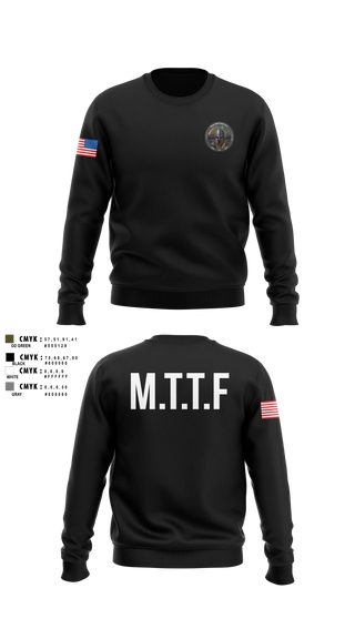 Crew Neck Sweatshirt, Major Theft Task Force, Police, Teamtime, Team time, sublimation, custom sports apparel, team uniforms, spirit wear, spiritwear, sports uniforms, custom shirts, team store, custom team store, fundraiser sports, apparel fundraiser