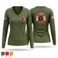 Sebastopol Fire Department Women's Long Sleeve V-neck Shirt - 1