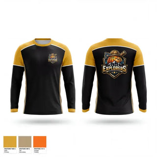 Long Sleeve Performance Shirt, Elite Explorers, Men's Basketball, Teamtime, Team time, sublimation, custom sports apparel, team uniforms, spirit wear, spiritwear, sports uniforms, custom shirts, team store, custom team store, fundraiser sports, apparel fundraiser