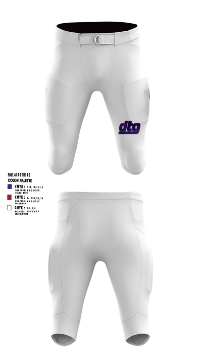 Downtown Giants Youth Football & Basketball 68980247 Integrated Football Pants - 6