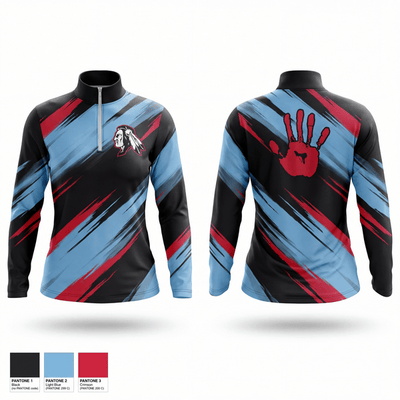 Owyhee Braves 73946011 Quarter Zip Jacket - 1