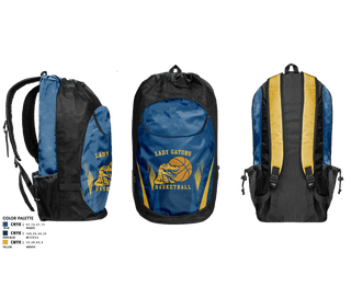Gear Bag, Lady Gators Basketball, Women's Basketball, Teamtime, Team time, sublimation, custom sports apparel, team uniforms, spirit wear, spiritwear, sports uniforms, custom shirts, team store, custom team store, fundraiser sports, apparel fundraiser
