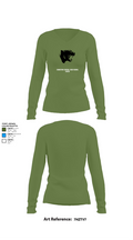 Edmeston Central High School Cheer 72476003 Women's Long Sleeve V-neck Shirt - 19