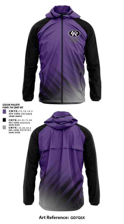 Cedar Ridge Lady Raiders Soccer 57622036 Windbreaker - 1