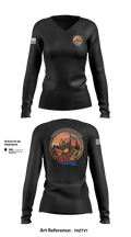 380 ELRE 49200240 Women's Long Sleeve V-neck Shirt - 1