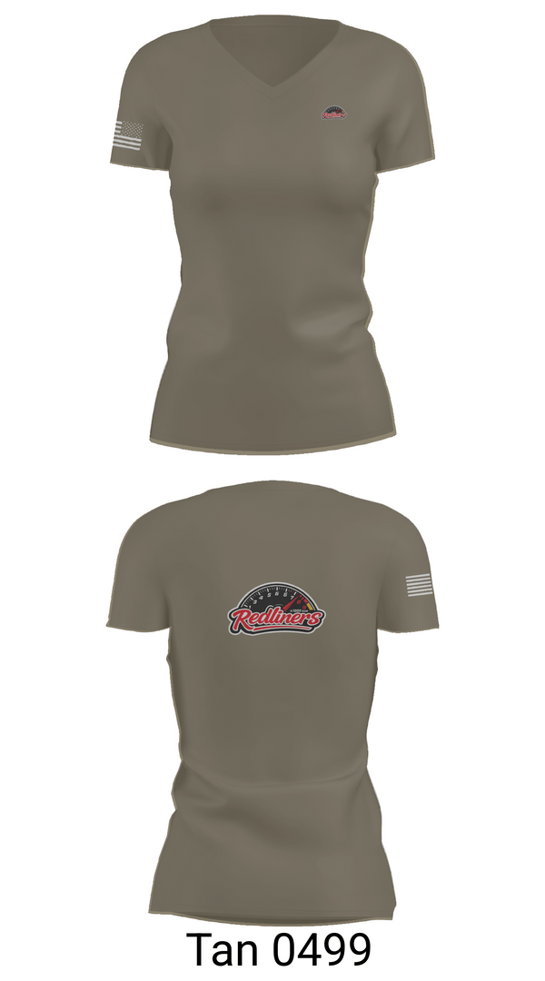 Womens Short Sleeve Vneck Shirt, DFCS 4-9 CAV, Army, Teamtime, Team time, sublimation, custom sports apparel, team uniforms, spirit wear, spiritwear, sports uniforms, custom shirts, team store, custom team store, fundraiser sports, apparel fundraiser