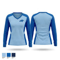 Springboro Panthers 8727746 Women's Long Sleeve V-neck Shirt - 1
