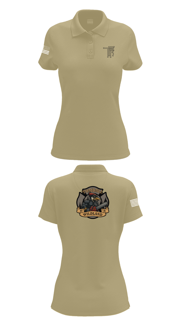 Womens Short Sleeve Performance Polo, Tomball Wildland, , Teamtime, Team time, sublimation, custom sports apparel, team uniforms, spirit wear, spiritwear, sports uniforms, custom shirts, team store, custom team store, fundraiser sports, apparel fundraiser