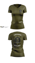 Cheyenne pd k9 Women's Short Sleeve V-neck Shirt - 3
