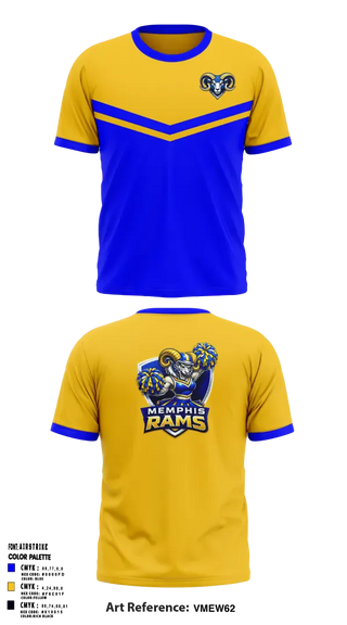 Short Sleeve Performance Shirt, Memphis Rams, , Teamtime, Team time, sublimation, custom sports apparel, team uniforms, spirit wear, spiritwear, sports uniforms, custom shirts, team store, custom team store, fundraiser sports, apparel fundraiser