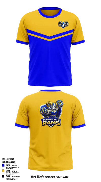 Memphis Rams 44971969 Short Sleeve Performance Shirt - 5