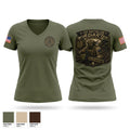 1st Battalion Women's Short Sleeve V-neck Shirt - 1
