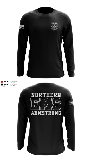Long Sleeve Performance Shirt, Northern Armstrong EMS, EMS/EMT, Teamtime, Team time, sublimation, custom sports apparel, team uniforms, spirit wear, spiritwear, sports uniforms, custom shirts, team store, custom team store, fundraiser sports, apparel fundraiser