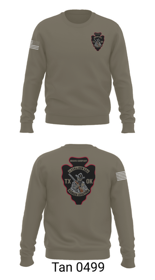 Crew Neck Sweatshirt, B CO 1-114TH AVN S&S, Army, Teamtime, Team time, sublimation, custom sports apparel, team uniforms, spirit wear, spiritwear, sports uniforms, custom shirts, team store, custom team store, fundraiser sports, apparel fundraiser