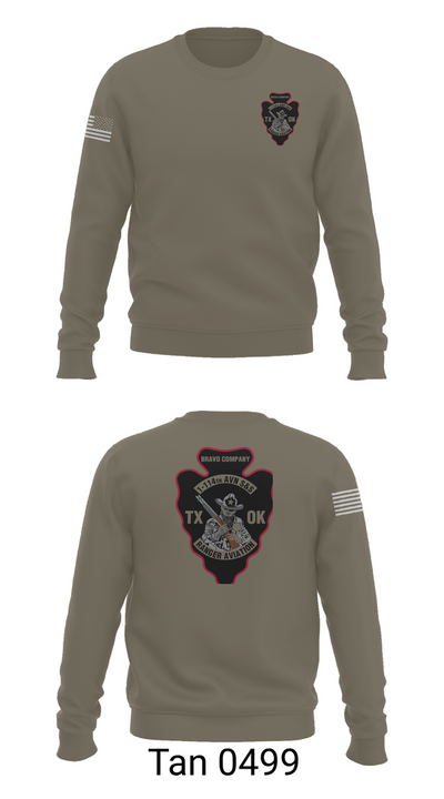 B CO 1-114TH AVN S&S 16112199 Crew Neck Sweatshirt - 65