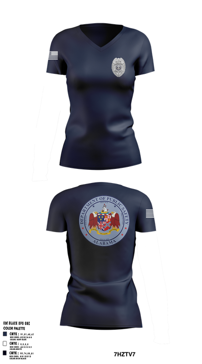 ELITE GUARDIANS 23433787 Women's Short Sleeve V-neck Shirt - 1