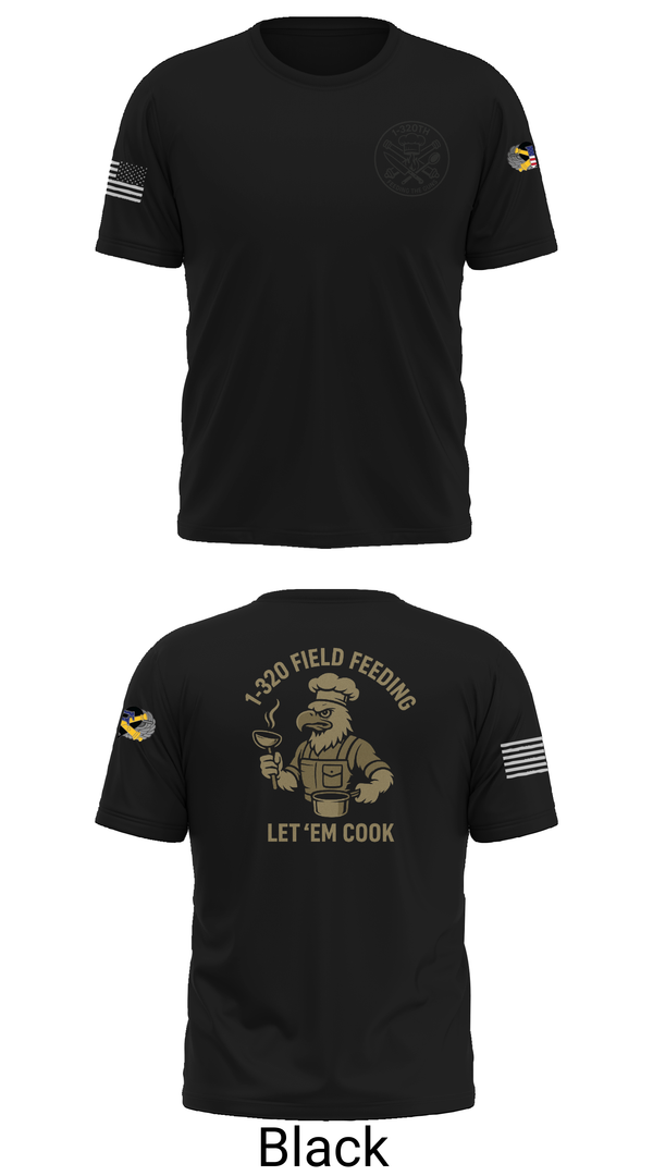 Old School Cotton Feel Shirt, 1-320th, , Teamtime, Team time, sublimation, custom sports apparel, team uniforms, spirit wear, spiritwear, sports uniforms, custom shirts, team store, custom team store, fundraiser sports, apparel fundraiser