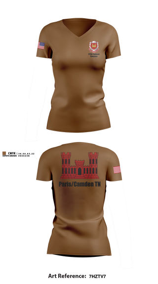 Womens Short Sleeve Vneck Shirt, 212th Engineer Company, National Guard, Teamtime, Team time, sublimation, custom sports apparel, team uniforms, spirit wear, spiritwear, sports uniforms, custom shirts, team store, custom team store, fundraiser sports, apparel fundraiser