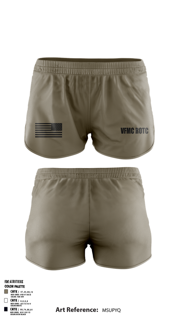 Ranger Panties, VFMC ROTC, , Teamtime, Team time, sublimation, custom sports apparel, team uniforms, spirit wear, spiritwear, sports uniforms, custom shirts, team store, custom team store, fundraiser sports, apparel fundraiser