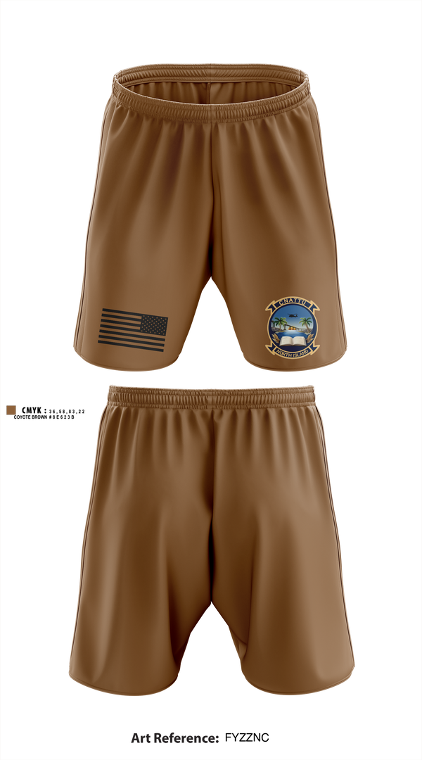 Athletic Shorts With Pockets, CNATT Unit North Island, Navy, Teamtime, Team time, sublimation, custom sports apparel, team uniforms, spirit wear, spiritwear, sports uniforms, custom shirts, team store, custom team store, fundraiser sports, apparel fundraiser