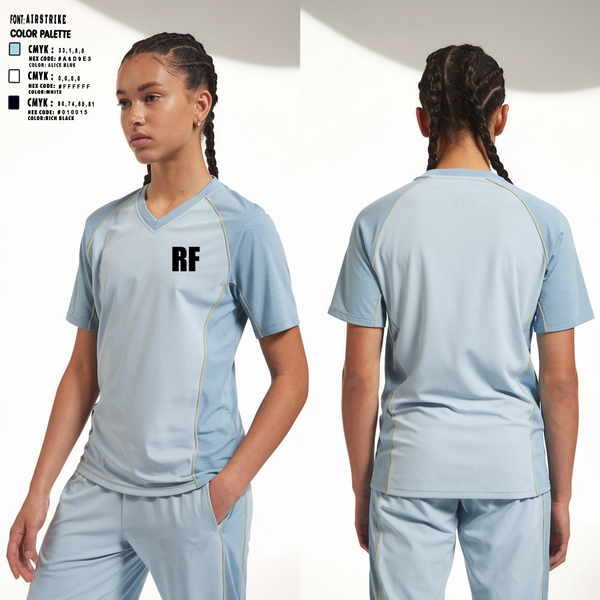 Womens Short Sleeve Vneck Shirt, RF, , Teamtime, Team time, sublimation, custom sports apparel, team uniforms, spirit wear, spiritwear, sports uniforms, custom shirts, team store, custom team store, fundraiser sports, apparel fundraiser