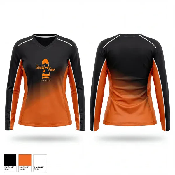 Womens Long Sleeve Vneck Shirt, SecondtoNone, Track & Field, Teamtime, Team time, sublimation, custom sports apparel, team uniforms, spirit wear, spiritwear, sports uniforms, custom shirts, team store, custom team store, fundraiser sports, apparel fundraiser