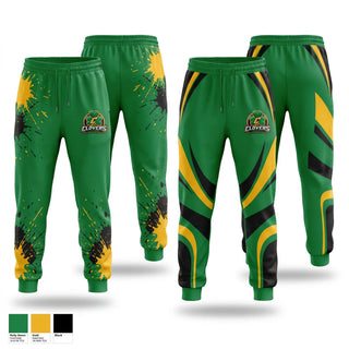 Sweatpants, Clovers Lacrosse Club, Men's Lacrosse, Teamtime, Team time, sublimation, custom sports apparel, team uniforms, spirit wear, spiritwear, sports uniforms, custom shirts, team store, custom team store, fundraiser sports, apparel fundraiser